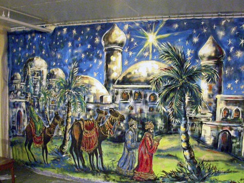 Mural made for the Filles de Sainte-Marie de Leucas congregation